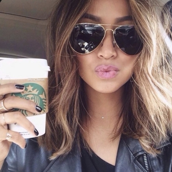 Ray-Ban Aviator Black Lenses Gold Frame RB3025 New - Picture 13 of 15